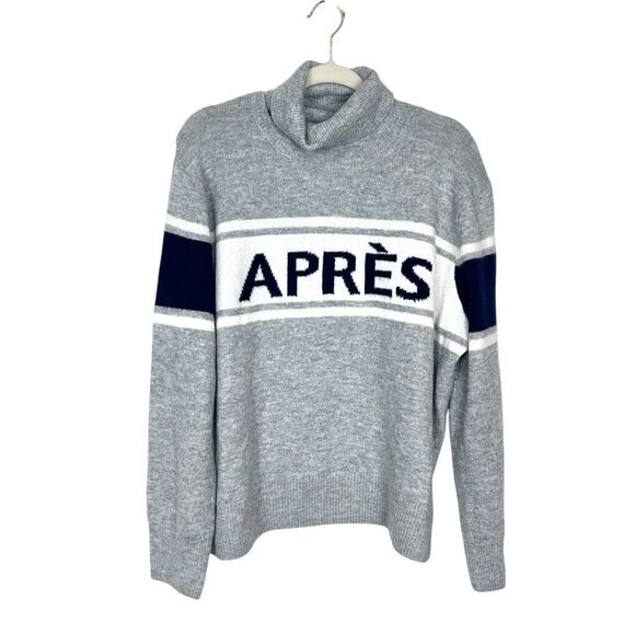 Halogen Sweater Womens XL Gray Apres Ski Turtleneck Long Sleeve Pullover Knitted - Picture 13 of 13